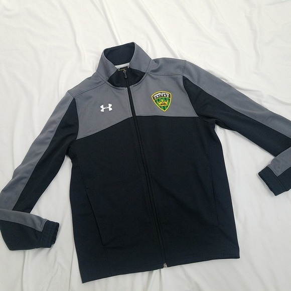 Under Armour Other - Under Armour Mens Small Track Jacket Black Gray